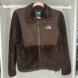 The North Face POLARTEC brown super soft & cozy warm jacket full zip -XS